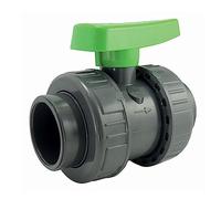 jardiboutique - vanne PVC Filetage 1 Pouce 1/4 poigner Verte