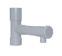 Jardibric - Collecteur Eau de Pluie Ø50 mm - Sortie 20/27 - Gris | Récupérez l'eau de votre gouttière pour alimenter une réserve et profiter d'une ressource gratuite pour votre jardin.