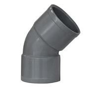 Jardibric - Coude 45° Femelle Femelle Ø100 - Raccord Évacuation Eau PVC