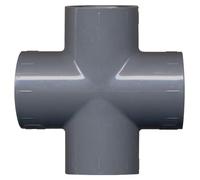 Jardibric - Croix PVC Pression Ø25 mm - Raccord 4 Voies à Coller - Raccord Canalisation Eau