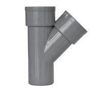 Jardibric - Culotte PVC 45° Ø40 Mâle Femelle - Raccord Évacuation Eau - Té Y Assainissement Canalisation