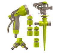 Jardibric - Kit d’Arrosage Jardin avec Pistolet Multi Jets et Arroseur Asperseur Inclus