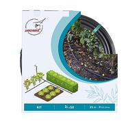 Jardibric - Kit Goutte à Goutte 16 mm 25 m - 50 Goutteurs - Poinçon, Bouchons et Raccords Inclus