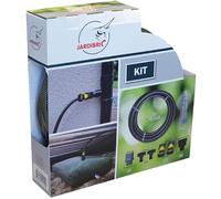 Jardibric - Kit Raccord Cuve Eau de Pluie - Tuyau 5 m + Raccords Gros Débit + Colle - Réserve Eau Souple