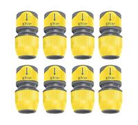 Jardibric - Lots de 8 Raccord D'arrosage (Raccord Rapide Bi-Matière Stop 19 mm)