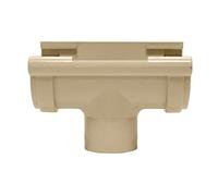Jardibric - Naissance de Gouttière Ø16 à Coller Sable - Raccord Descente Ø50 PVC Évacuation Eau Pluie