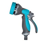 Jardibric - Pistolet d’Arrosage 7 Jets en Plastique Gainé Double Gomme - Poignée Ergonomique Antidérapante