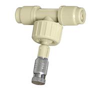 Jardibric - Raccord Brumisation 6x10 mm avec Buse Chromée - Connecteur Tuyau Brumisateur