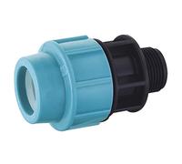 Jardibric - Raccord Compression Mâle 20 mm x 20x27 (3/4") PN16 - Raccord Tuyau PE 20 mm Filetage Mâle Irrigation Eau