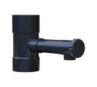 Jardibric - Raccord Récupérateur Eau Pluie Ø80 mm Noir - Sortie Ø35 mm - Collecteur Descente Gouttière PVC