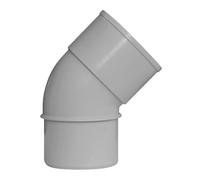 Jardibric - Raccords pour Descente de Gouttière - Coude 45° Mâle/Femelle Ø50 - Coloris Gris, Idéal pour vos Systèmes de Drainage Extérieur.