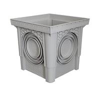 Jardibric - Regard Eaux Pluviales 20x20 cm Réhausse sans Couvercle - Boîte Drainage Réseau EP Enterré