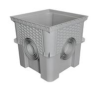 Jardibric - Regard Eaux Pluviales 40x40 cm Réhausse sans Couvercle - Boîte Drainage Réseau EP Enterré