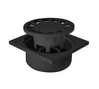 Jardibric - Siphon de Cour 150x150 mm Noir - Regard Évacuation Eau Pluviale Polypropylène