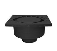 Jardibric - Siphon de Cour 300x300 mm Noir - Polypropylène Extérieur | Grande surface de collecte pour faciliter le drainage des eaux de ruissellement.