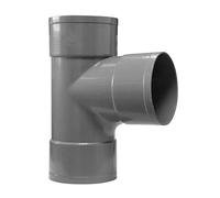 Jardibric - Té Pied de Biche 87°30 Ø40 PVC Femelle Femelle - Raccord Évacuation Eau - Té Assainissement Canalisation
