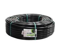 Tuyau d'arrosage goutte à goutte - 100m - Ø 13 x 16 mm - Polyéthylène résistant - Noir - Non percé