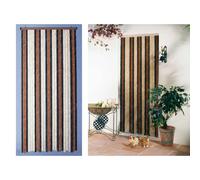 JARDIDECO Rideau de porte chenille Florence - Beige
