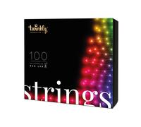 Twinkly – Guirlande Strings 100 LED RGB – 8 m, multicolore, IP44, compatible Alexa et Google Home