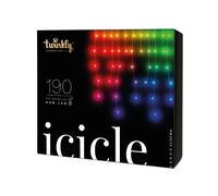 Twinkly Lumières cascade LED Icicle 190 LED RGB Extérieur/Intérieur App IP44 Alexa/Google Home 5,5 m