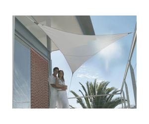 JARDIDECO Voile d'ombrage triangulaire 5x5x5 m - Taupe
