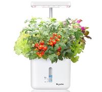 Jardin d’intérieur Petit système intelligent de jardinage au sol avec lampe de croissance LED 17 watts, minuterie automatique, jardinière auto-arrosante, idées cadeaux pour mamans et femmes (sans