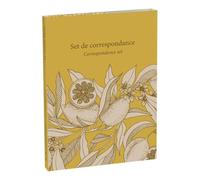 Jardin des Sens, Set de correspondance 12x16,5 cm contenant 8 cartes simples 11x15,5 cm assorties et 8 enveloppes Pollen C6 blanc naturel