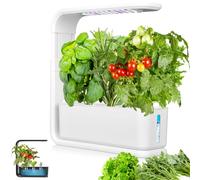 Jardin d'herbes hydroponiques d'intérieur avec lampe de croissance LED, support réglable, système de culture intelligent pour herbes domestiques, 3 types de lumière, plantation sans sol