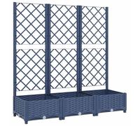 Jardin en bac - Plate-bande surélevée de 120x40x121,5 cm - Structure en plastique PP robuste - Pour terrasse et balcon - Support à plantes autoportant