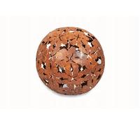 Jardin et terrasse boule décoration rouille acier corten lumières extérieures...