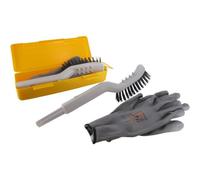 JARDIN PRATIC Outil de nettoyage pour tondeuses robotisées avec raclette - Brosse dure et brosse douce et broches de nettoyage pour roues