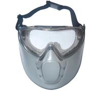 GREENSTAR - Lunettes De Protection En Polycarbonate & Masque Protection - Surlunettes De Sécurité Compatibles Avec Lunettes Correctives - Sangle Ajustable - Norme EN166 - Débroussailleuse & Bricolage
