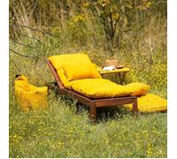 JARDIN PRIVE Coussin bain de soleil Floconné Curcuma