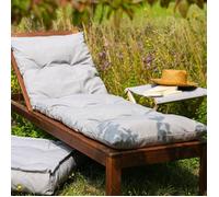JARDIN PRIVE Coussin bain de soleil Floconné gris