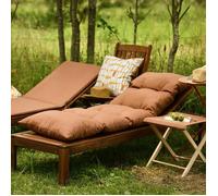 JARDIN PRIVE Coussin bain de soleil Floconné Terre