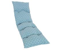 JARDIN PRIVE Coussin de bain de soleil floconné BLUE