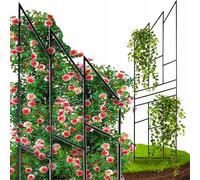 Jardin Terrasse Pergola pour rosiers - Idéal acier noir Support de plantes