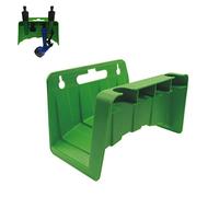 Jardin Tuyau Tube Accroche Mur Monté Support Plastique Vert Tuyau d'eau Stockage Rack Tuyau Reel Hanger Mur Support de tuyau Support de tuyau pour rangement mural ordonné