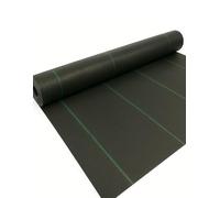 Jardin202 2 x 100 m - Filet anti-mauvaises herbes (Noir) 120 g - Rouleaux complets