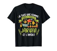 Jardinage Shirt Femme Jardinier Cadeau Retraite Jardin T-Shirt