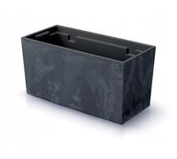 Jardinera pour Balcón Urbi Case Beton Effet, Dimensions (mm) 395x185x195, couleur anthracite
