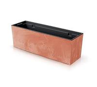 Jardinera pour Balcón Urbi Case Beton Effet, Dimensions (mm) 395x185x195, couleur de terre cuite