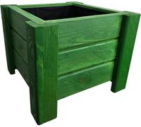 Jardinère en bois - Jardinière d'extérieur - Pour embellir votre jardin - Bois de pin traité autoclave - 40x32x40 cm - Bois d'acacia