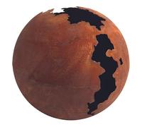 Jardinex Boule déco métal craquelée - Rouille 50 cm
