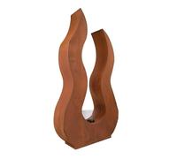Jardinex Déco Flamme métal rouillé - Rouille 82 cm