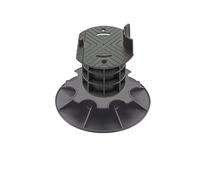 Jardinex Plot terrasse Bois réglable 14-17 cm - Noir