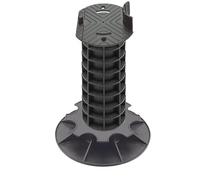 Jardinex Plot terrasse Bois réglable 29-32 cm - Noir