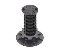 Jardinex Plot terrasse Dalle réglable 26-29 cm - Noir