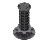 Jardinex Plot terrasse Dalle réglable 29-32 cm - Noir