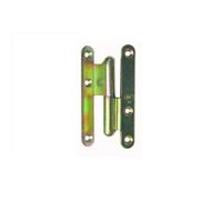 Paumelle en acier zingué - bouts ronds - porte bois - 80x45 - gauche TORBEL